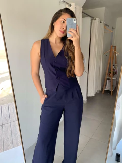 PANTALONA FLORA AZUL - Fille