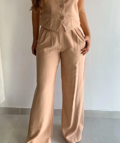 PANTALONA FLORA BEGE - comprar online