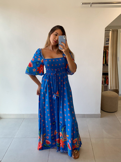 VESTIDO MARIAH AZUL - Fille