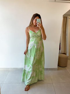 VESTIDO CORA ESTAMP. VERDE na internet