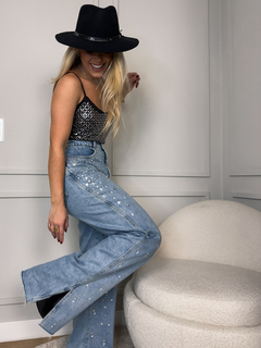CALCA WIDE LEG ESTRELAS