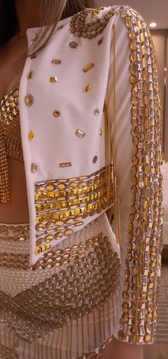 Conjunto juber top franjas