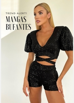 Cropped mangas bufante na internet