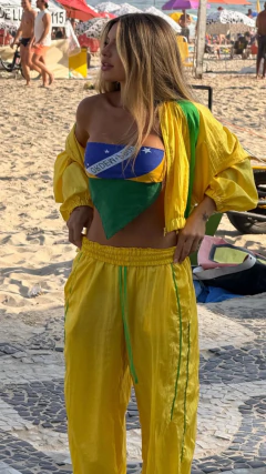 Conjunto Alice Jaqueta + Calça em tactel | Salgunamu na internet