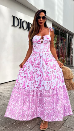 Vestido Rosa Claro Thiara - comprar online