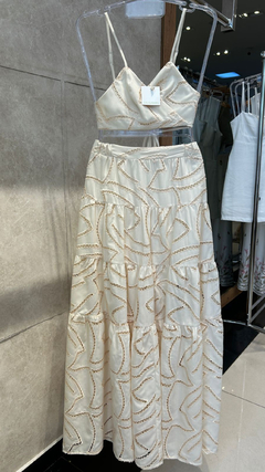 Conjunto Saia Top em Laise Italian Bianca | Salgunamu na internet