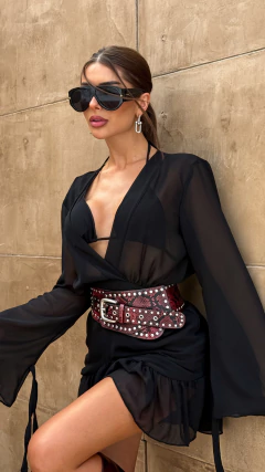 Vestido Tranpassado Com Top Mirla Boho - loja online