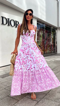 Vestido Rosa Claro Thiara - Tati Bernardo Multimarcas 