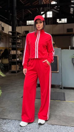 Trijunto Flavia Jaqueta + Calça + Top Atoalhado | Salgunamu - comprar online
