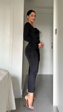 Vestido Neli Preto | Salgunamu - Tati Bernardo Multimarcas 