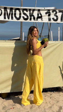 Conjunto Nathalia em algodão de cropped e calça | Salgunamu LANÇAMENTO envio 5 dias - loja online
