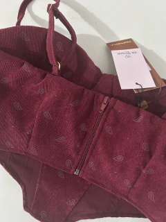Conjunto Francesca Calça e Corset em veludo cotelê - loja online