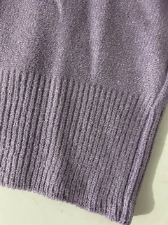 Suéter Urso em tricot mousse alta qualidade premium lavanda na internet