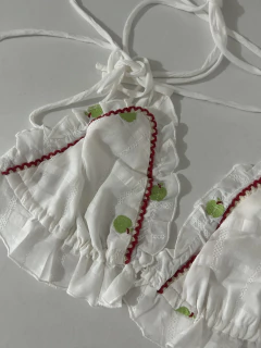 Conjunto Bordado Algodão Frutas | Salgunamu - Tati Bernardo 