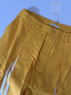 Calça Carolina Ampla em linho com viscose | Salgunamu