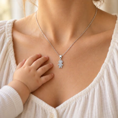 Collar Nene Pave en Plata 925 - comprar online
