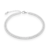 Pulsera Doble Tennis Plata 925