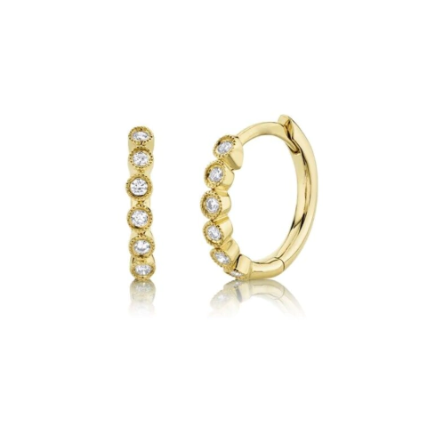 Argollas Audrey Plata 925 Dorada 13 mm