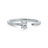 Anillo Minimalista Abierto Oval en Plata 925 - comprar online