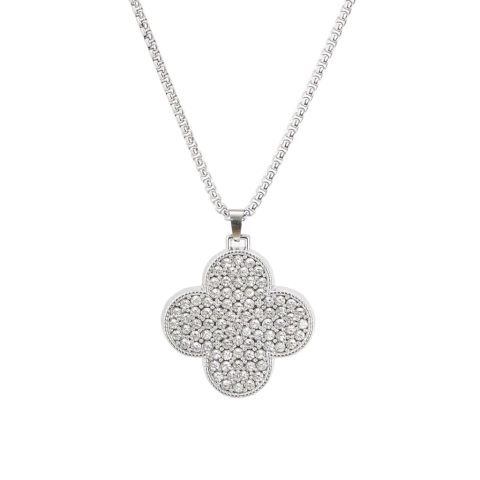 Collar Trebol Magico Pavé en Plata 925