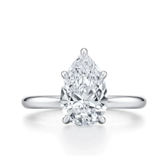 Anillo Solitario Gota en Plata 925 - comprar online