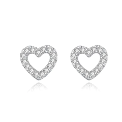 Aros Corazon Plata 925