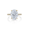 Anillo Oval Plata 925 Dorada