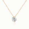 Collar Mini Punto Luz Brillante Plata 925 Dorada