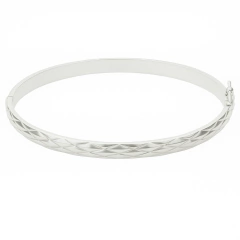 ESCLAVA CON TEXTURA EN PLATA 925
