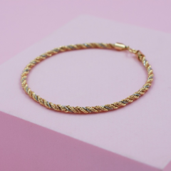 Pulsera Tourbillon Tres Oros Italiano 18 Kilates - comprar online
