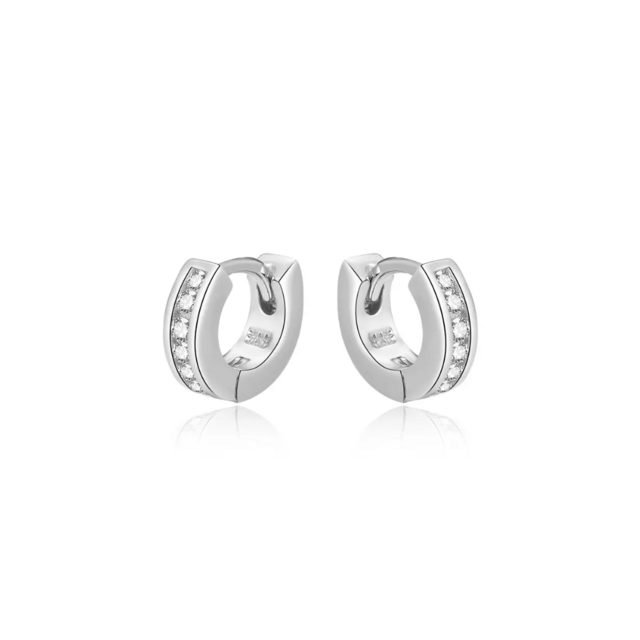 Mini Argollitas Huggies 12 Mm Plata 925 thumbnail 2