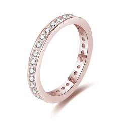 Anillo Sin fin Eternidad Plata 925 Rosa