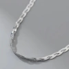 Gargantilla Trenzada Italiana Plata 925