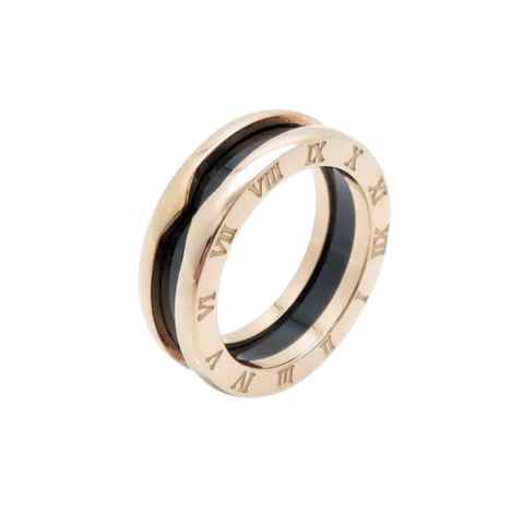 Anillo Zero Rosa y Ceramica