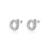 Aros Circulo Reluciente Plata 925