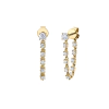 Aros Cadenita Loop Plata 925 Dorada