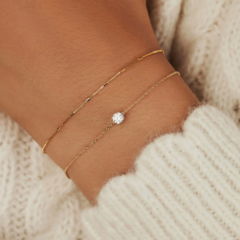 Pulsera Brillante en Plata 925 Dorada - Il Gioiello 