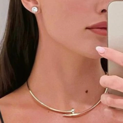 Imagen de Collar Just un Clou en Acero Dorado
