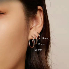 Argollas Bombe Plata Italiana 925 en internet