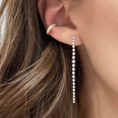 Ear Cuff Eternidad Plata 925 Dorada - comprar online