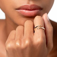 Anillo Abierto en Plata 925 Dorada - comprar online