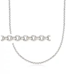 Cadena Rolo Plata Italiana 925 | 4 medidas