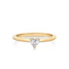 Anillo Corazon Oro Italiano 18 kilates 5 mm