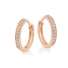 Argollas Plata Rosa 20 mm