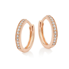 Argollas Plata Rosa 20 mm