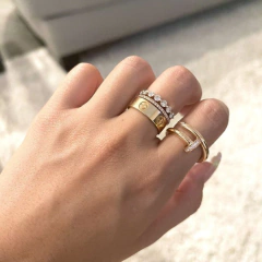 Anillo Juste un Clou Acero Dorado - Il Gioiello 