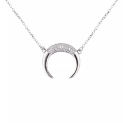 Collar Luna Invertida Plata 925