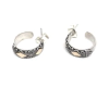 Argollas Kuta Plata 925 y Oro 18 k.