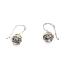 Aros Colgantes Butik Plata 925 y Oro 18 K.