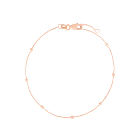 Pulsera Bolitas Plata 925 Rosa 2 mm - comprar online